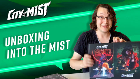 Unboxing The Into the Mist Set and Deck of Legends  | City of Mist Tabletop RPG (TTRPG)