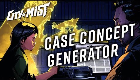 The Case Concept Generator for City of Mist TTRPG