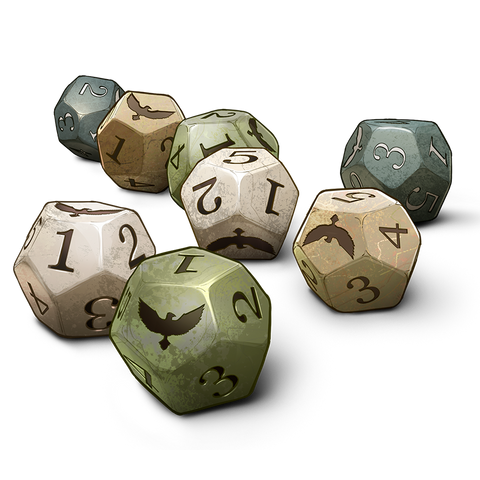 River Pebble Dice (8) - Legend in the Mist (Pre-Order)